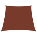 VidaXL Zonnescherm trapezium 4/5x4 m oxford stof terracottakleurig