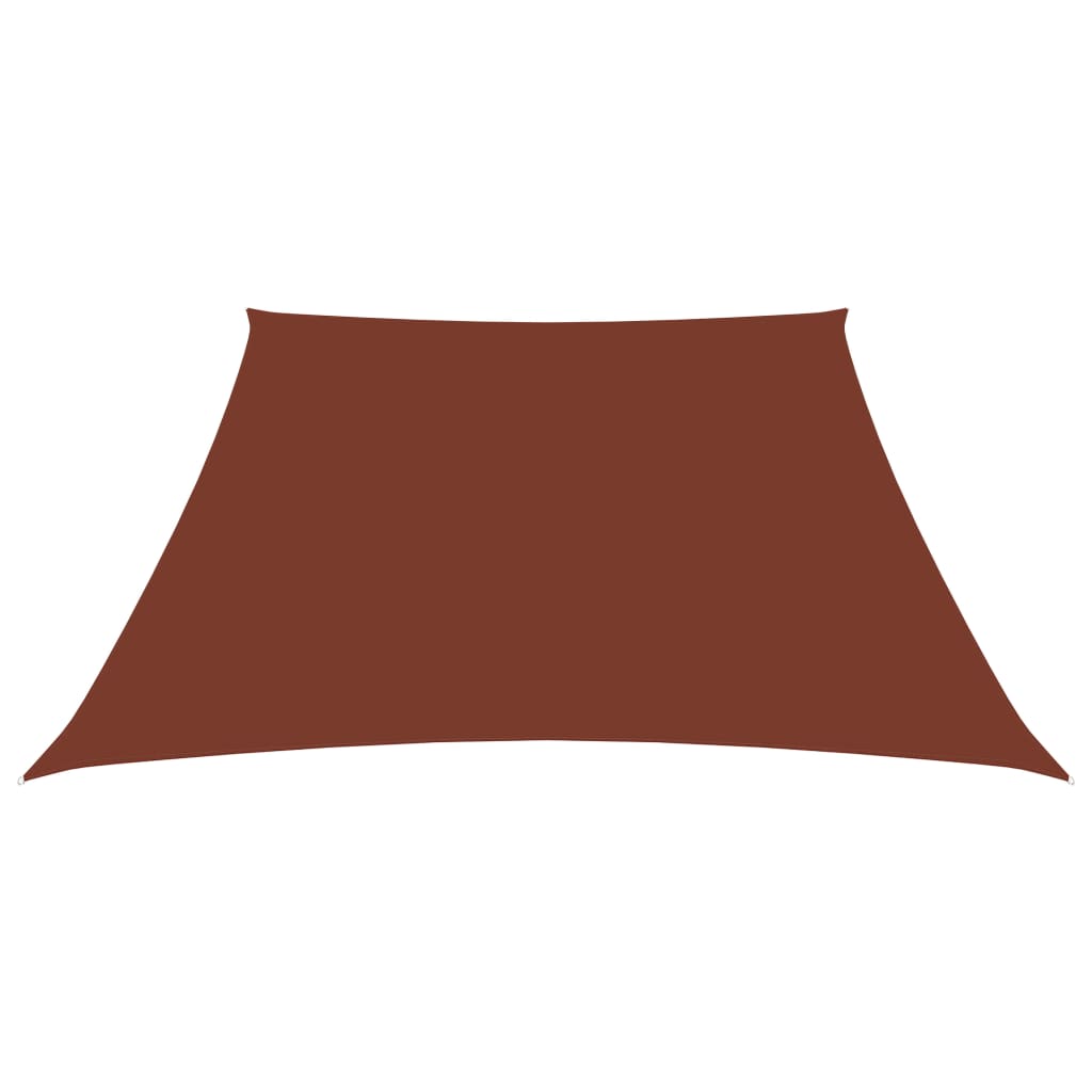 VidaXL Zonnescherm trapezium 4/5x4 m oxford stof terracottakleurig