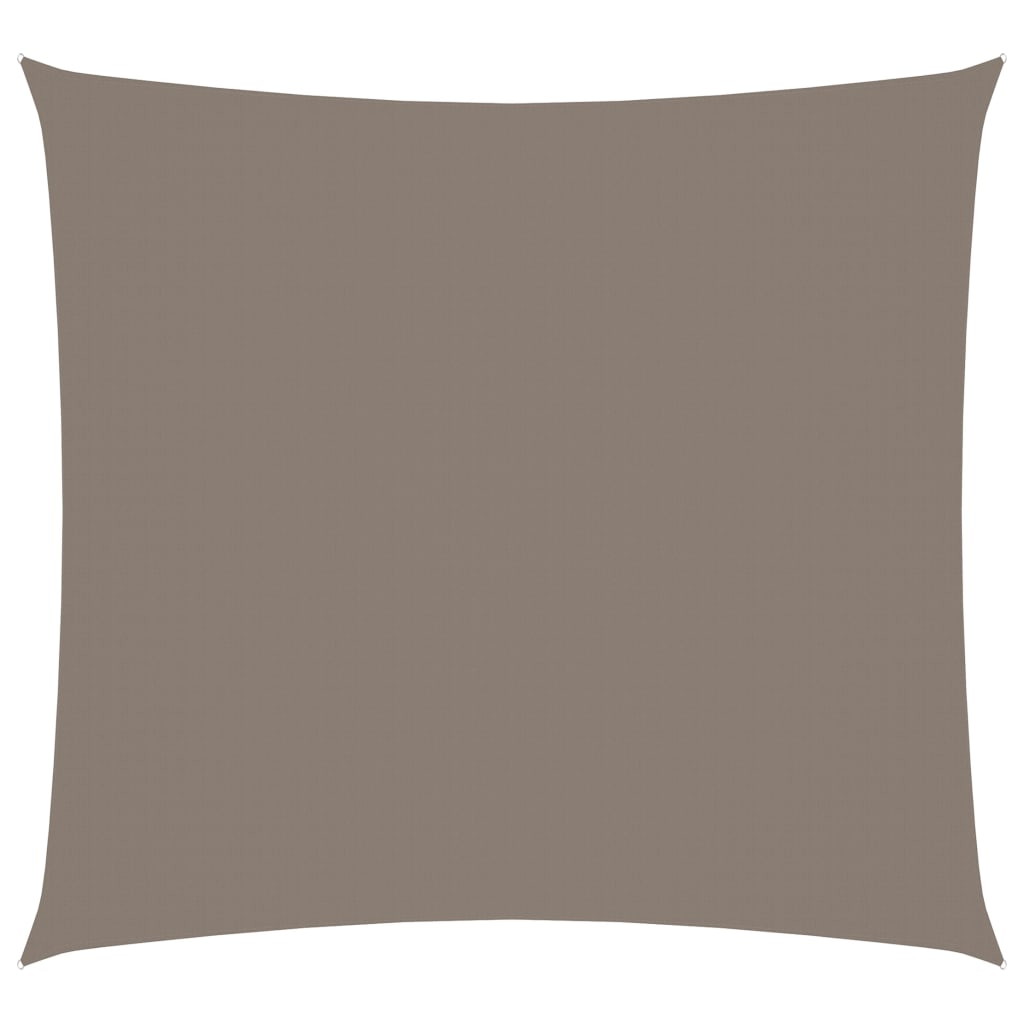 Vidaxl zonnescherm vierkant 4x4 m oxford stof taupe