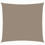 Vidaxl zonnescherm vierkant 5x5 m oxford stof taupe