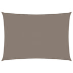 Vidaxl zonnescherm rechthoekig 3,5x5 m oxford stof taupe