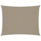 Vidaxl zonnescherm rechthoekig 4x5 m oxford stof taupe