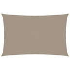 Vidaxl zonnescherm rechthoekig 4x7 m oxford stof taupe