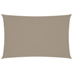 Vidaxl zonnescherm rechthoekig 5x8 m oxford stof taupe
