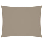 Vidaxl zonnescherm rechthoekig 6x7 m oxford stof taupe