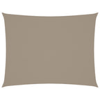 Vidaxl zonnescherm rechthoekig 6x8 m oxford stof taupe