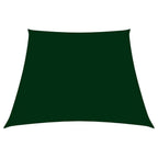 Vidaxl zonnezeil trapezium 3 5x4 m oxford stof donkergroen