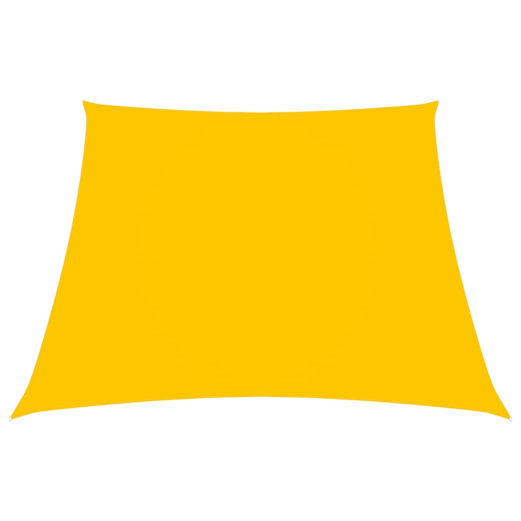 VidaXL Zonnezeil trapezium 3/5x4 m oxford stof geel