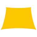 VidaXL Zonnezeil trapezium 3/5x4 m oxford stof geel