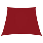 Vidaxl zonnezeil trapezium 2 4x3 m oxford stof rood
