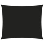 VidaXL Zonnescherm rechthoekig 3,5x4,5 m oxford stof zwart