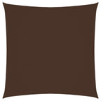 Vidaxl zonnescherm vierkant 2,5x2,5 m oxford stof bruin