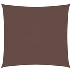 Vidaxl zonnescherm vierkant 5x5 m oxford stof bruin