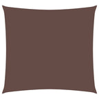 Vidaxl zonnescherm vierkant 6x6 m oxford stof bruin