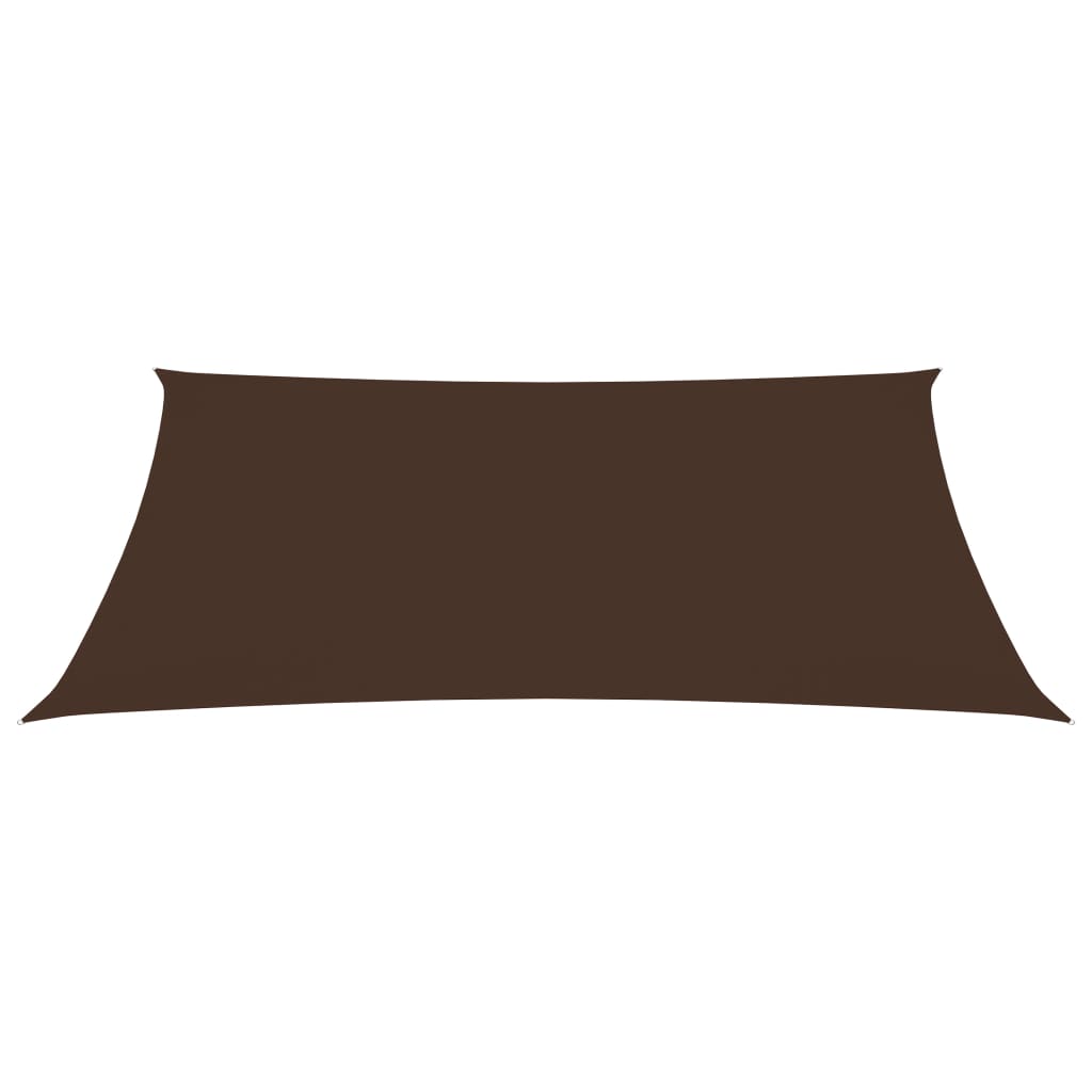 Vidaxl zonnescherm rechthoekig 3,5x4,5 m oxford stof bruin