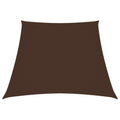 Vidaxl zonnescherm trapezium 3 4x3 m oxford stof bruin