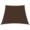 VidaXL Zonnescherm trapezium 4/5x4 m oxford stof bruin