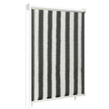 VidaXL Rolgordijn voor buiten gestreept 60x140 cm antraciet en wit