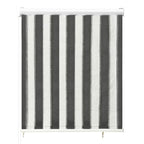 VidaXL Rolgordijn voor buiten gestreept 60x140 cm antraciet en wit