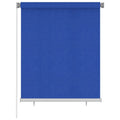 VidaXL Rolgordijn voor buiten 120x140 cm HDPE blauw