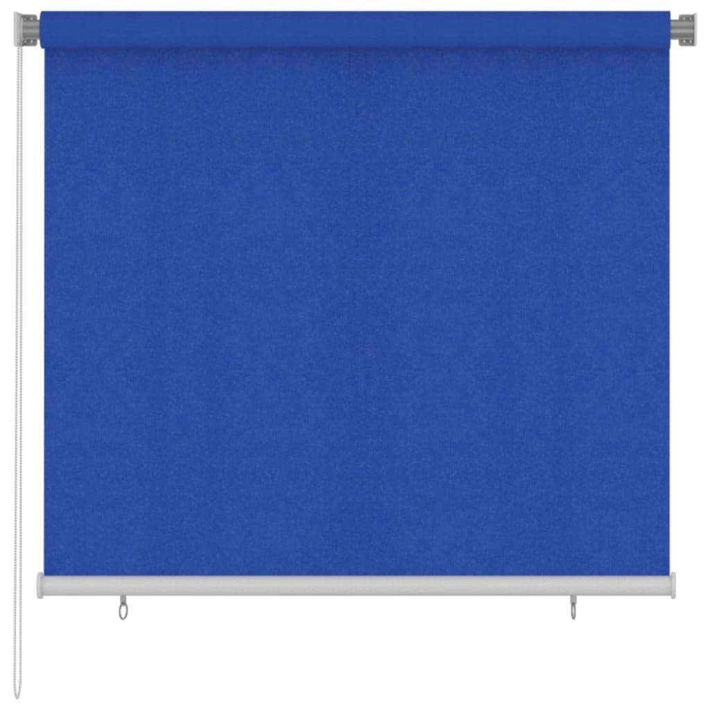 VidaXL Rolgordijn voor buiten 160x140 cm HDPE blauw
