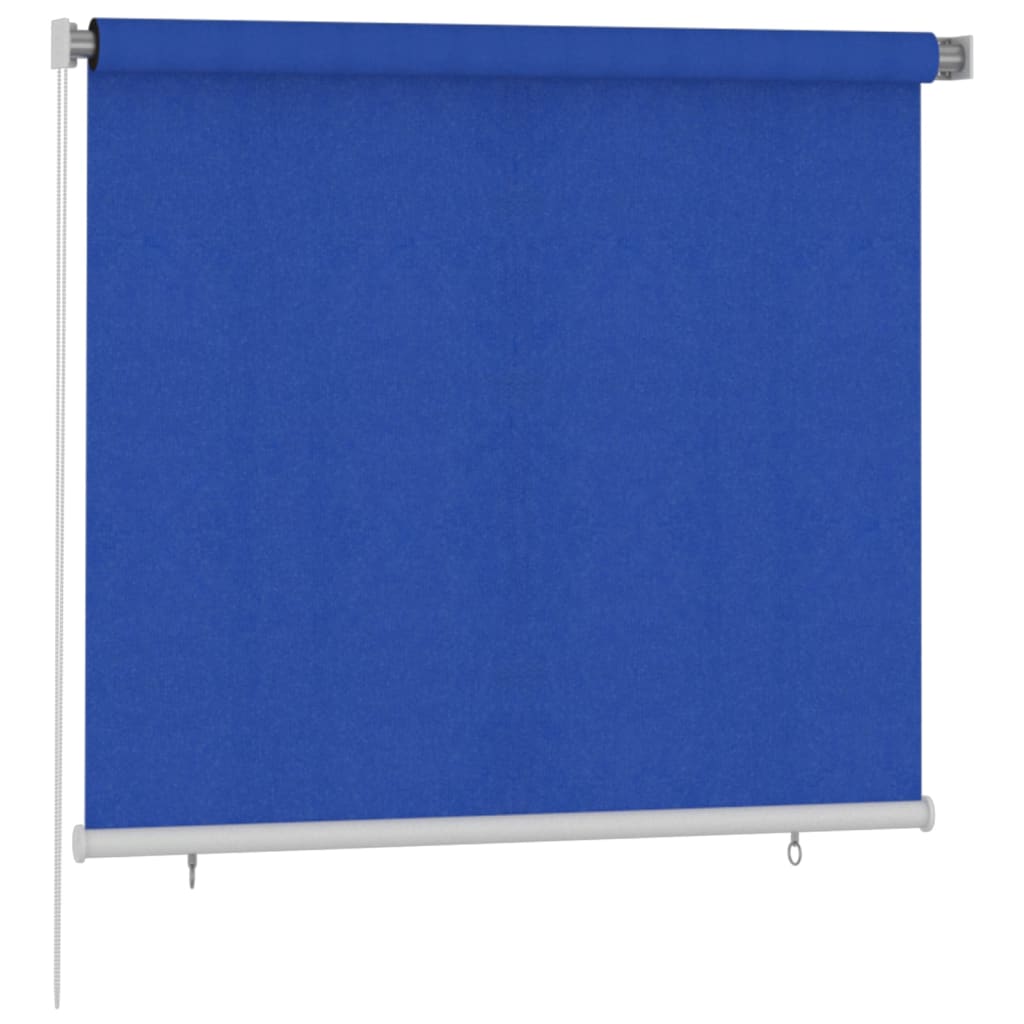 VidaXL Rolgordijn voor buiten 160x140 cm HDPE blauw