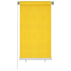 VidaXL Rolgordijn voor buiten 80x140 cm HDPE geel