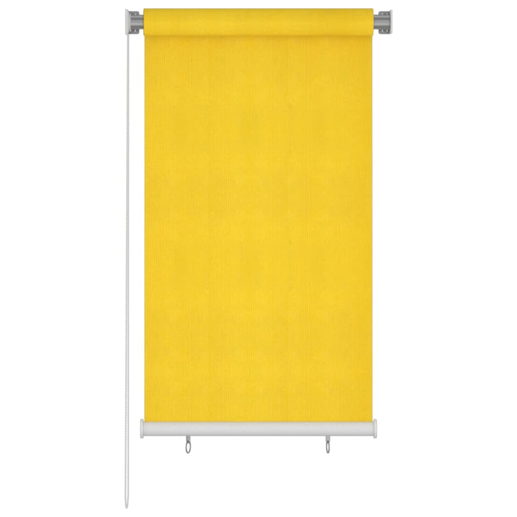 VidaXL Rolgordijn voor buiten 80x140 cm HDPE geel