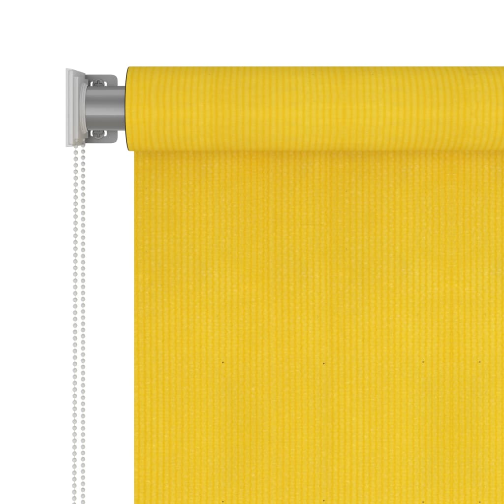 VidaXL Rolgordijn voor buiten 80x140 cm HDPE geel