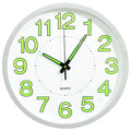 Vidaxl wandklok lichtgevend 30 cm wit
