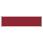Vidaxl tuinscherm uittrekbaar 600x160 cm rood