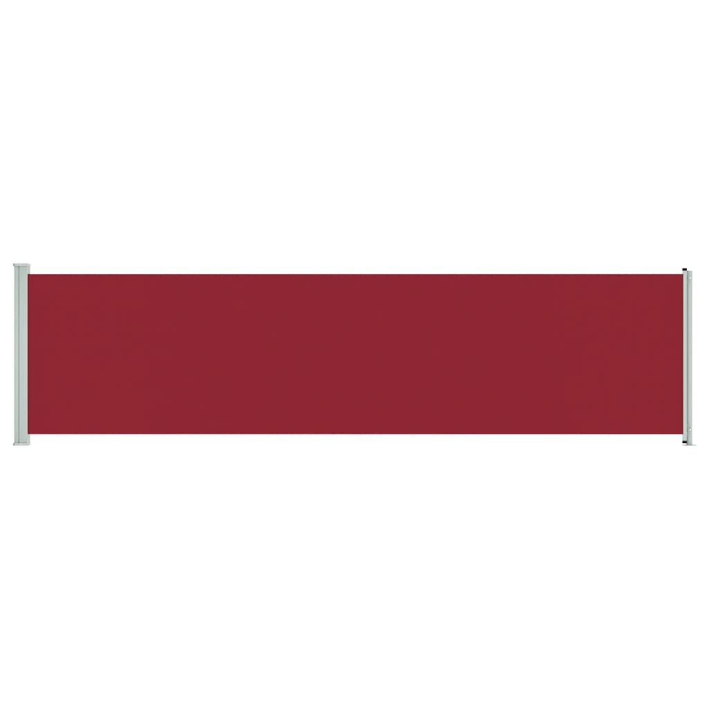 Vidaxl tuinscherm uittrekbaar 600x160 cm rood