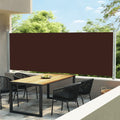 Vidaxl tuinscherm uittrekbaar 600x160 cm bruin
