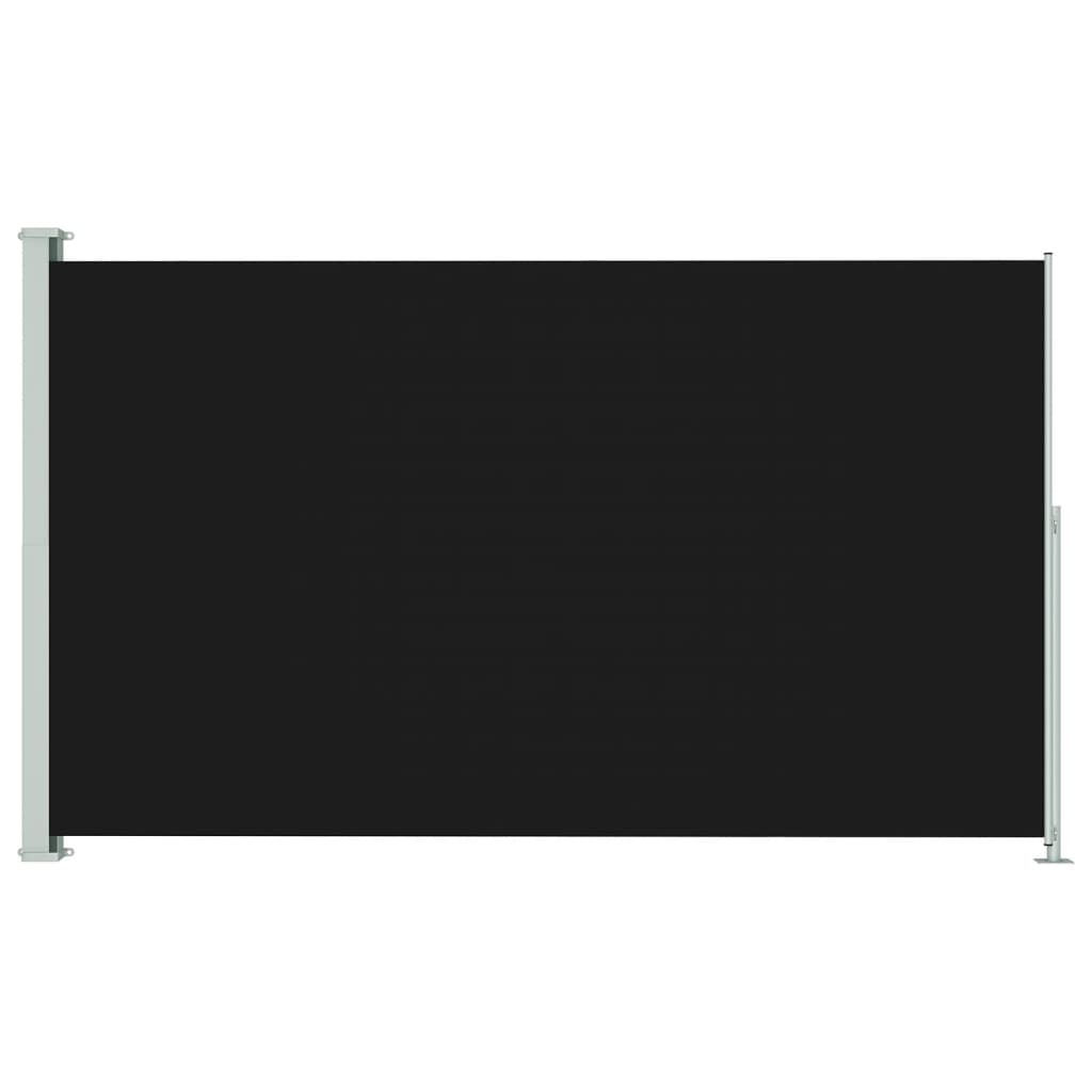 Vidaxl tuinscherm uittrekbaar 180x300 cm zwart