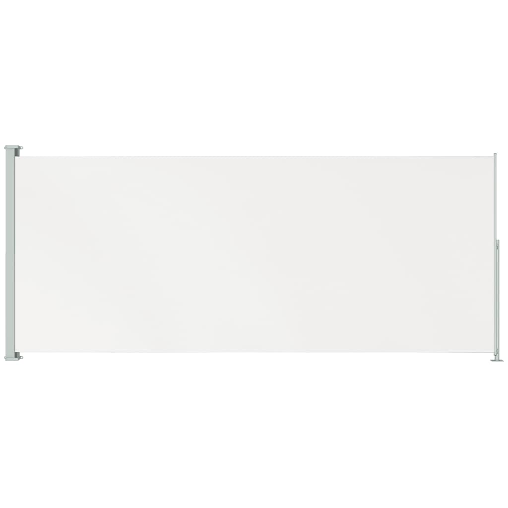 Vidaxl tuinscherm uittrekbaar 180x500 cm crèmekleurig