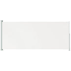Vidaxl tuinscherm uittrekbaar 180x500 cm crèmekleurig