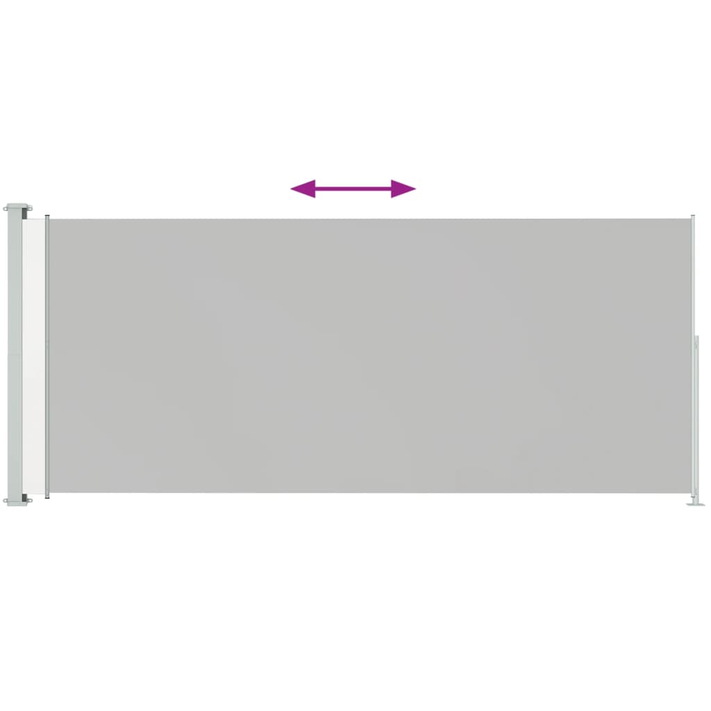 Vidaxl tuinscherm uittrekbaar 180x500 cm crèmekleurig