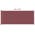 Vidaxl tuinscherm uittrekbaar 180x500 cm rood