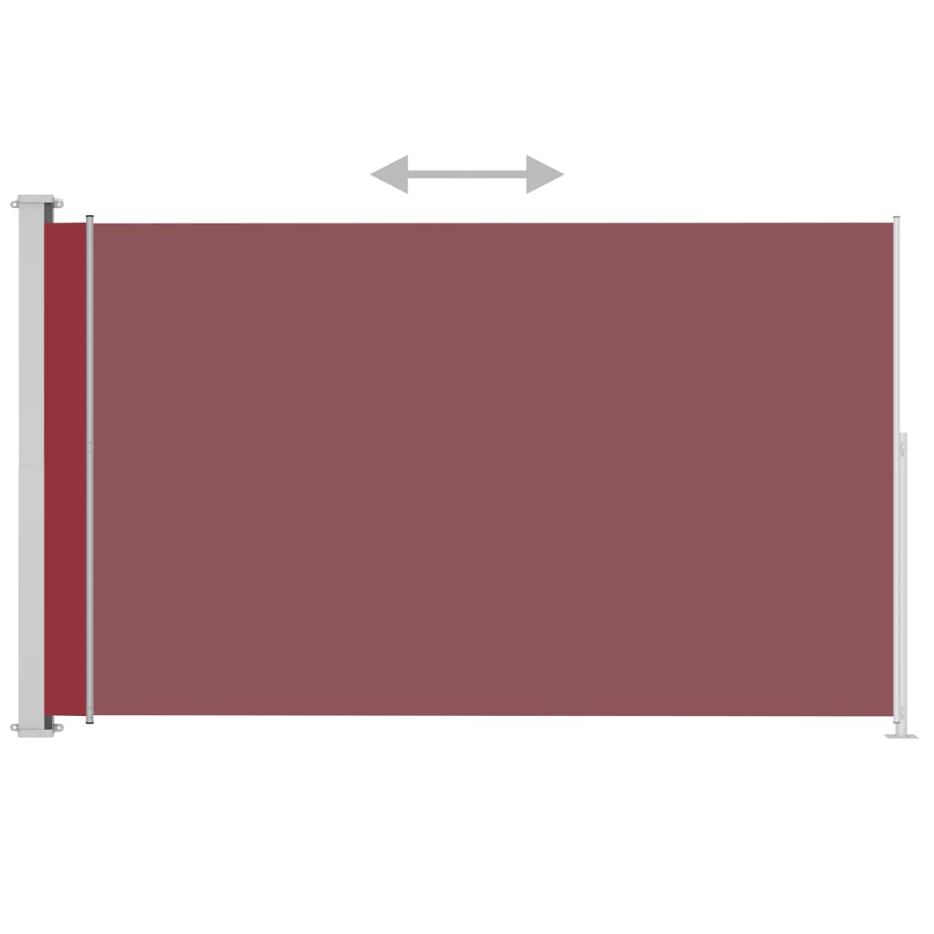 Vidaxl tuinscherm uittrekbaar 200x300 cm rood