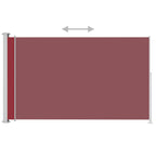 Vidaxl tuinscherm uittrekbaar 200x300 cm rood