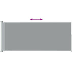 Vidaxl tuinscherm uittrekbaar 200x500 cm grijs