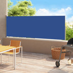 Vidaxl tuinscherm uittrekbaar 200x500 cm blauw