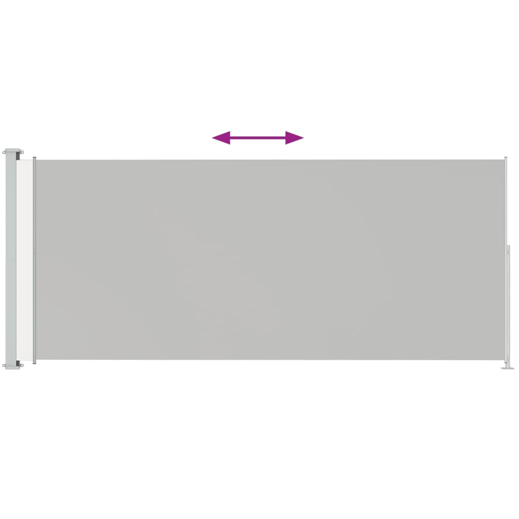 VidaXL Tuinscherm uittrekbaar 220x500 cm grijs