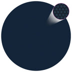 Vidaxl zwembadfolie solar drijvend 381 cm pe zwart en blauw