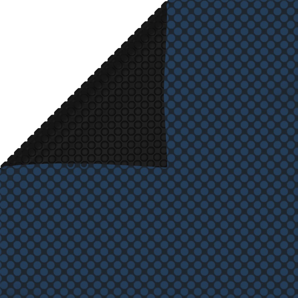 Vidaxl zwembadfolie solar drijvend 800x500 cm pe zwart en blauw
