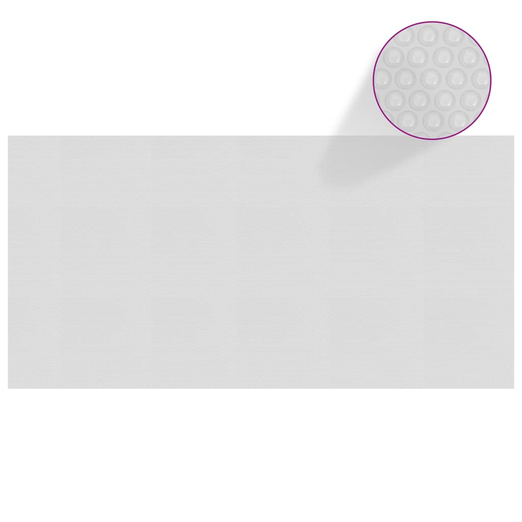 VidaXL Zwembadfolie solar drijvend 488x244 cm PE grijs
