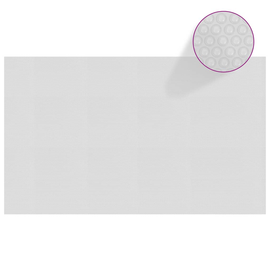 VidaXL Zwembadfolie solar drijvend 1000x600 cm PE grijs