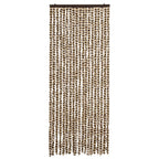 Vidaxl vliegengordijn 56x185 cm chenille beige en bruin