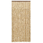 Vidaxl vliegengordijn 90x220 cm chenille beige en bruin
