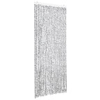 Vidaxl vliegengordijn 90x220 cm chenille licht- en donkergrijs